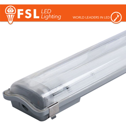 plafoniera stagna portatubo 2 luci 220-240 volt 60 cm CE G13 IP65 grigio lif flb2t60 en oferta