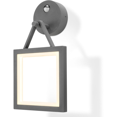 Lampada da parete per esterni con sensore a LED bianco caldo 3000K 600lm Lampada da parete per esterni da 15 watt 201179