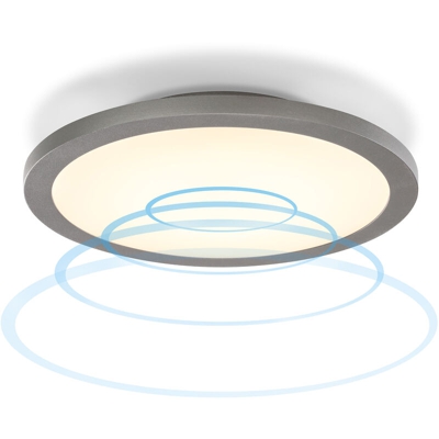 Lampada da esterno a LED con luce bianca calda, 1000 lm. Rilevatore di movimento a 360 ° Lampada da parete per giardino 201201