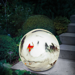 Sfera solare da 26 cm con aspetto marmo. Lampada solare a LED. Decorazione del giardino, esotec 102674 características
