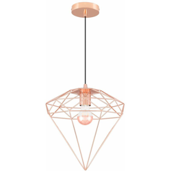 SKLUM Lampada Diam Metallizzata Acciaio Oro Rosa en oferta