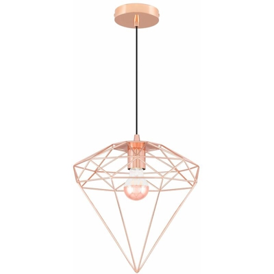 SKLUM Lampada Diam Metallizzata Acciaio Oro Rosa