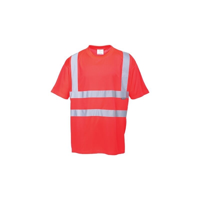T-shirt alta visibilità | Small - Red - NEUTRO (SENZA PERSONALIZZAZIONE) - Red