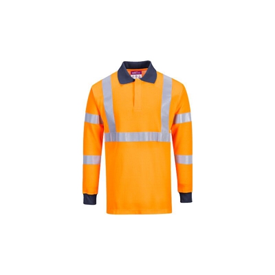 Portwest - Polo ignifuga RIS | Medium - Orange - NEUTRO (SENZA PERSONALIZZAZIONE) - Orange