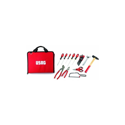U00070048 Borsa Folder con assortimento Utensili, Rosso - Usag