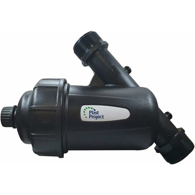 Filtro di Linea Irrigazione 1' in Polipropilene con Cartuccia a Rete in Acciaio Inox Nero| Filtra Sino a 120 Mesh (130 Micron) Massima qualità