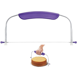Moon - FILO TAGLIA TORTA IN ACCIAIO REGOLABILE 9 livelli ORIZZONTALE 31 CM TAGLIATORTA FARCITURE DOLCI CAKE DESIGN colore casuale 014 en oferta