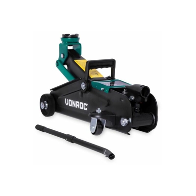 Cric per auto|Martinetto 2000kg. Altezza massima 33cm. Incluso manico di sollevamento - Vonroc