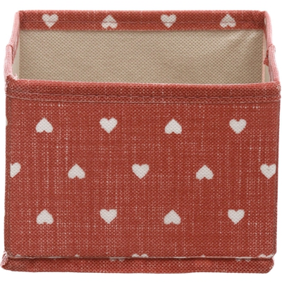 Kasanova - Box Bordeaux In Cartoncino E Polipropilene Da 15x15x11 Cm Rosso