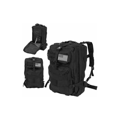 Zaino 20-35 litri nero sacca cinghia regolabile x metal detector