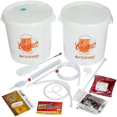 Kit completo fermentazione Birra artigianale con secchi da 25 lt -2 Secchi da 25 lt