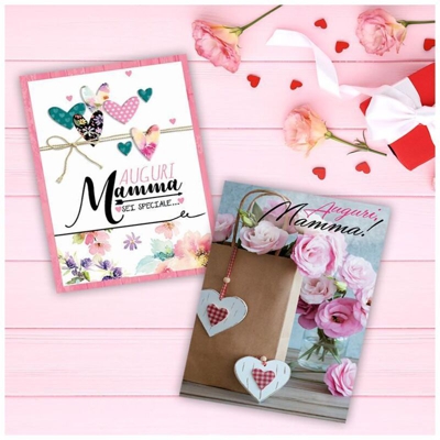 Confezione 12 Biglietti Auguri Mamma Assortiti - Florio