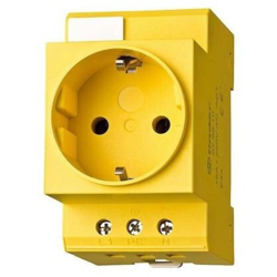 Presa per armadio elettrico Finder 07.98.01-1 Giallo 1 pz. características