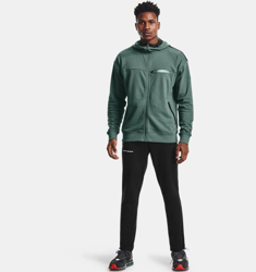 Felpa con cappuccio UA Rival Terry AMP Full Zip da uomo características