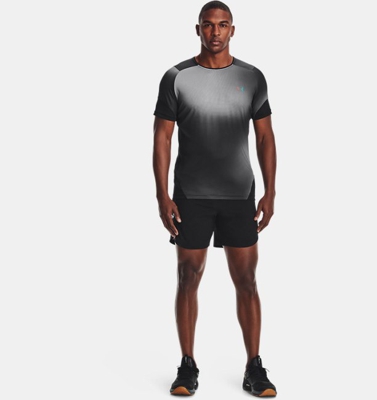 Maglia a manica corta UA RUSH™ HeatGear® 2.0 Print da uomo