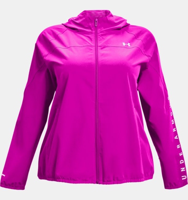 Felpa con cappuccio UA Woven Branded Full Zip da donna