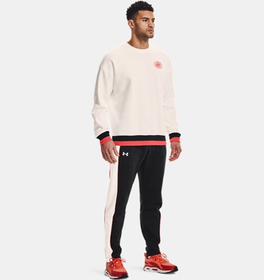 Pantaloni UA Rival Fleece AMP Snap da uomo