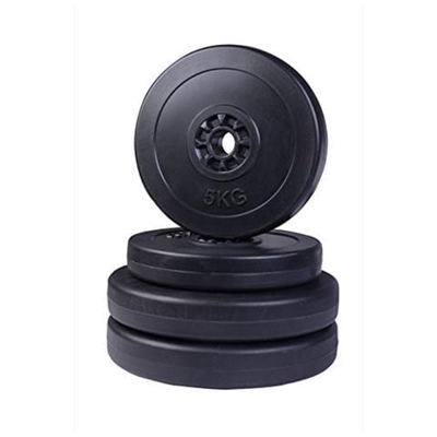 Set di 4 dischi pesi per bilanciere totale 30kg - 2x5kg e 2x10kg