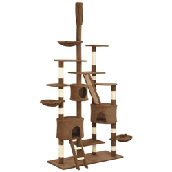 Albero Per Gatti Con Tiragraffi In Sisal Marrone 255 Cm precio