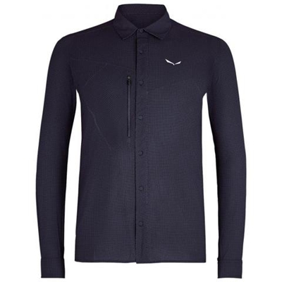 M Minicheck 2 Dry L / s Shirt Camicia Manica Lunga Da Trekking - Uomo Taglia S