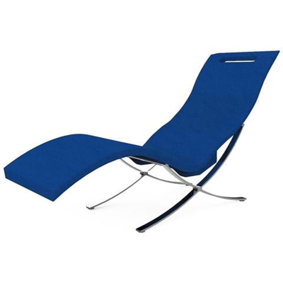 Design - Prodotto Made In Italy S120 5002 Blu Sedia Serendipity Da Interno Blu E Inox