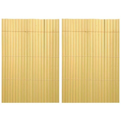 Canniccio Stuoia In Pvc Bifacciale Di Occultazione Colore Naturale 2 Pezzi Da Metri 1,5x3