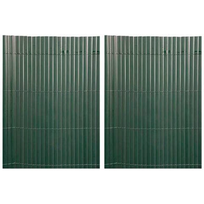 Canniccio Stuoia In Pvc Bifacciale Di Occultazione Colore Verde 2 Pezzi Da Metri 1x3