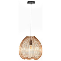 Lampadario Moderno Metallo Ottone Lucido Cm 35 en oferta