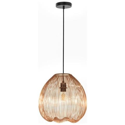 Lampadario Moderno Metallo Ottone Lucido Cm 35
