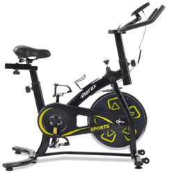 Bicicletta Spinning Cyclette Indoor Con Volantino Di Inerzia Resistenza Regolabile, Bici Da Fitness Ergonomica, Ruote Di Trasporto, Salvaspazio precio