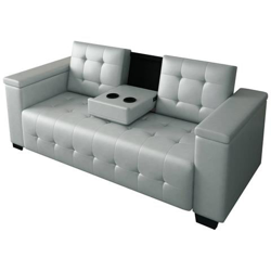 Divano Letto Trasformabile ''''renarde'''' - 214 X 86 X 86 Cm - 3 Posti - Grigio - Deposito en oferta