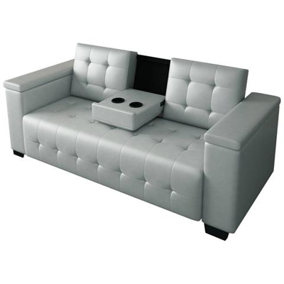 Divano Letto Trasformabile ''''renarde'''' - 214 X 86 X 86 Cm - 3 Posti - Grigio - Deposito