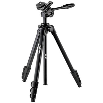 Treppiede con Testa 3 Movimenti Altezza Max 155.4 cm Nero