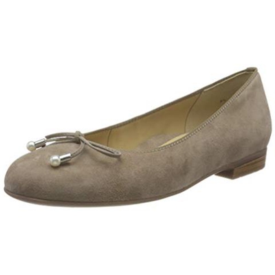 Sardegna, Ballerine Punta Chiusa Donna, Beige Tortora 07, 41 Ue