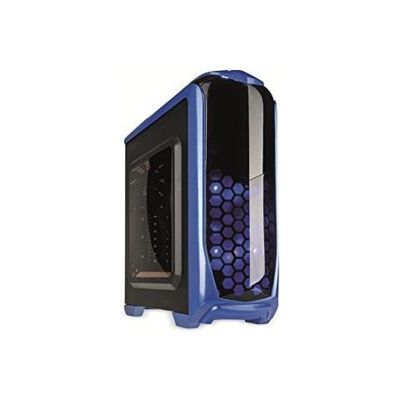 Aviator Midi-Tower - schwarz / blau Window