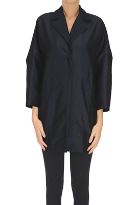 Iridescent fabric coat