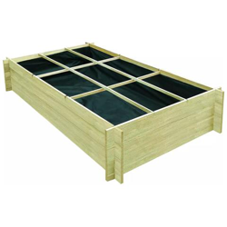 Fioriera Giardino Letto Vegetale Pino Impregnato 197x100x40 Cm en oferta