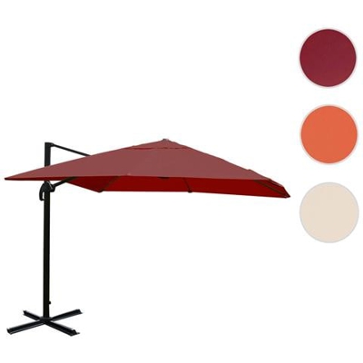 Ombrellone Parasole Hwc-a96 3x3m Bordeaux Senza Base