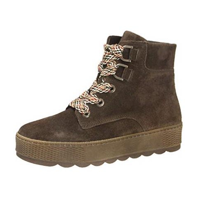 Donna Stivaletti Con Lacci 36565, La Signora Stivali, Chukka Boot, Desert Boot, Stivaletti, Stivaletti Stringate, Piatto, Engl. marrone (mel.), 38 Eu / Uk 5
