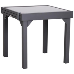 Tavolo Allungabile Per Casa E Giardino Nero 160x80x75cm características