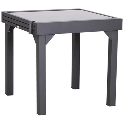 Tavolo Allungabile Per Casa E Giardino Nero 160x80x75cm