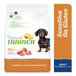 Natural Trainer Sensitive No Gluten Adult Small Maiale - 2 kg en oferta