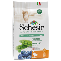 Schesir Natural Selection Adult Sterilized con Anatra - Set %: 2 x 4,5 kg características
