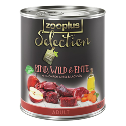 zooplus Selection Adult Manzo, Selvaggina & Anatra - 6 x 400 g en oferta