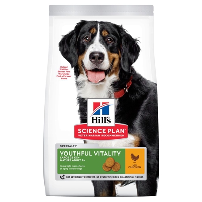 Hill's Science Plan Mature Adult 7+ Youthful Vitality Large con Pollo - 14 kg