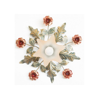 Cruccolini - Plafoniera lampada applique lanterna in fero battuto stella 1 luce