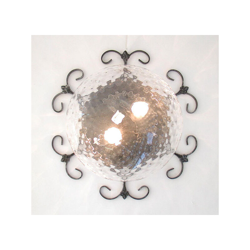 Cruccolini - Plafoniera lampada applique edera cm45 colore nero argento precio