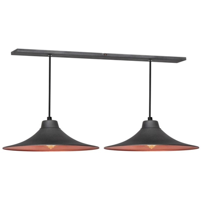 Lampada a Sospensione Ramus - Plafoniera - da Parete - Grigio Scuro in Metallo, 56 x 25 x 70 cm, 2 x E27, 60 W