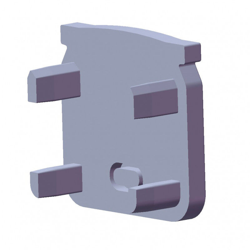 Greenice - Tappo Di Chiusura Profilo Genere ECO P04 | Plastica - Grigio - Con Pero Estraibile (LL-12-1214-01) características