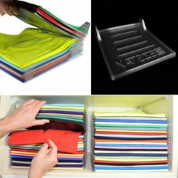 Organizer Piega T-Shirt Salvaspazio Pieghevole Armadio Valigia Cassetto en oferta
